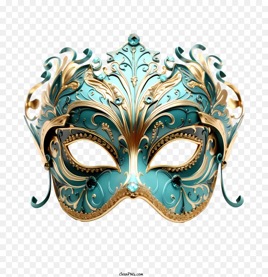 Masque Du Festival Du Carnaval，Or PNG
