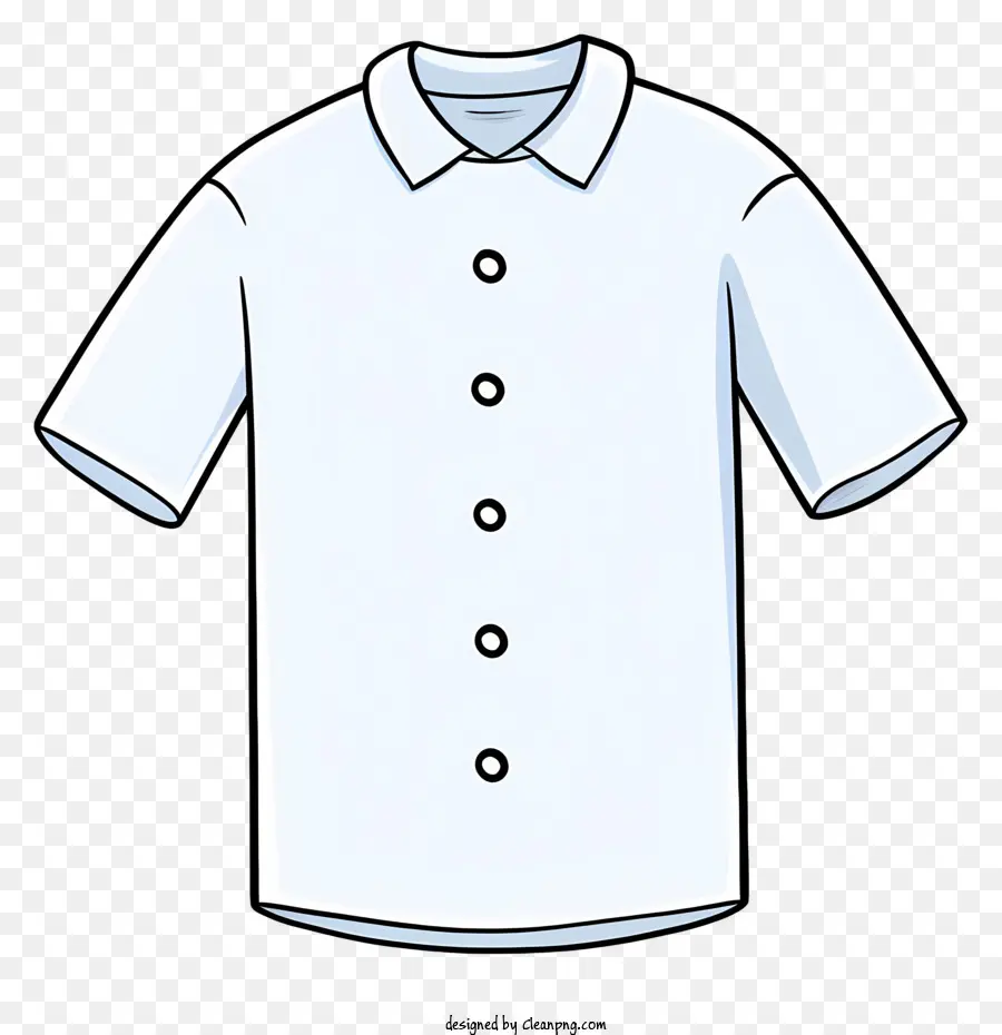 Chemise Blanche，Bouton PNG