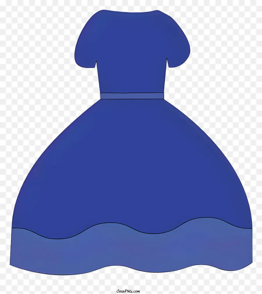 Robe Bleue，Robe à Coupe Ronde PNG