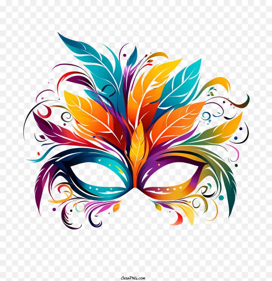 Masque De Carnaval，Plumes PNG