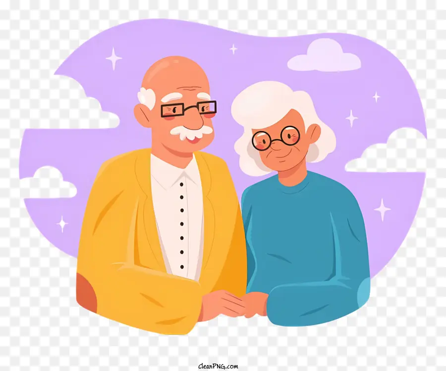 Couple De Personnes âgées，Vieillard PNG