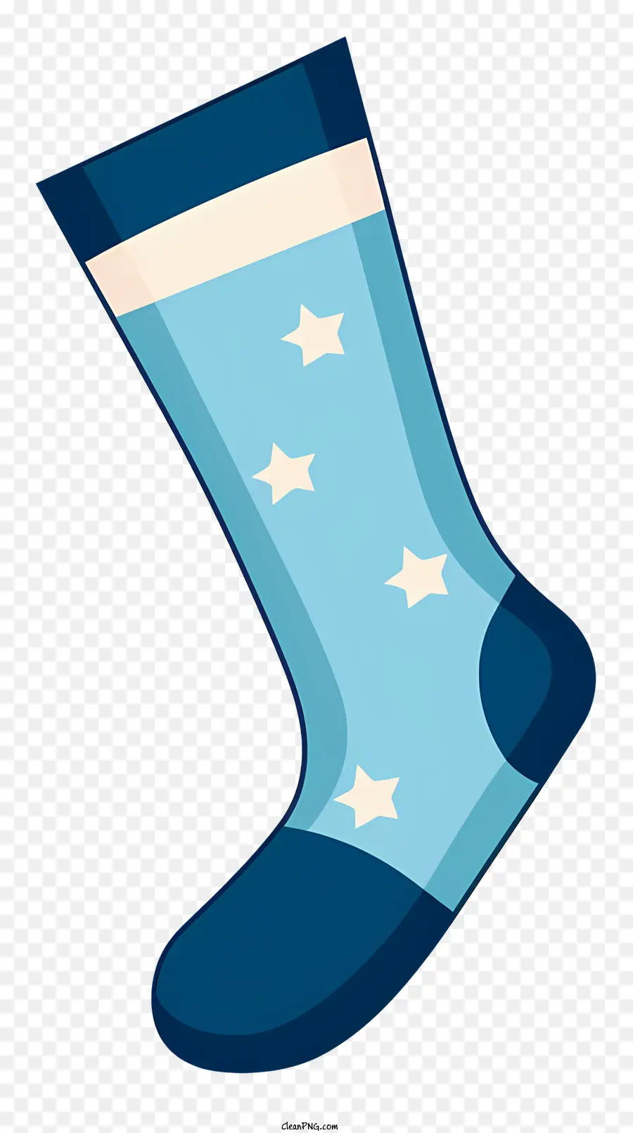 Chaussettes Rayées Bleues Et Blanches，Chaussette Bleue PNG