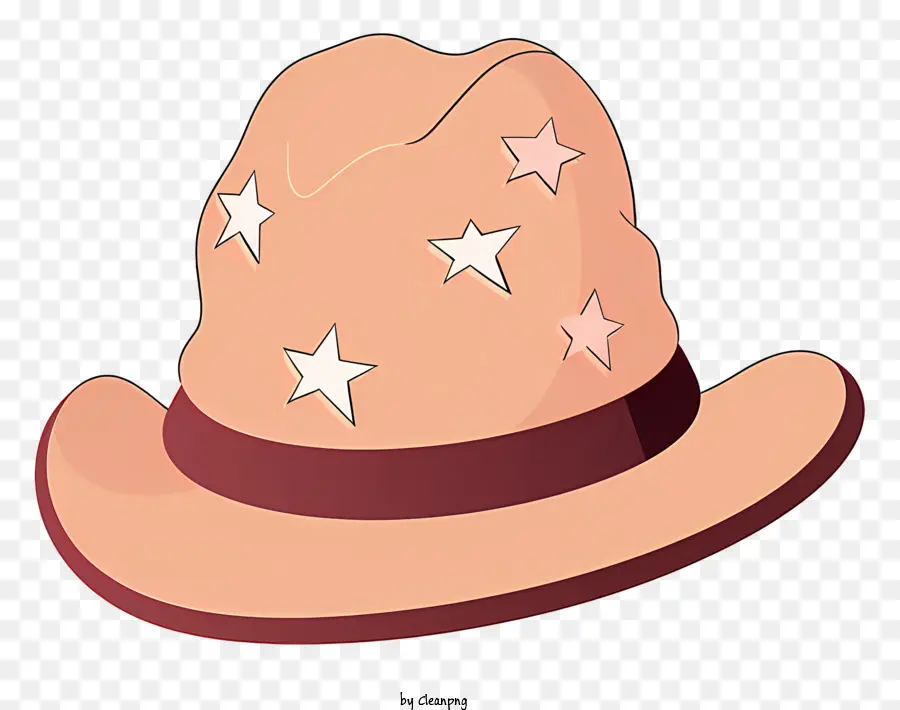 Chapeau De Cow Boy，Bord Brun PNG