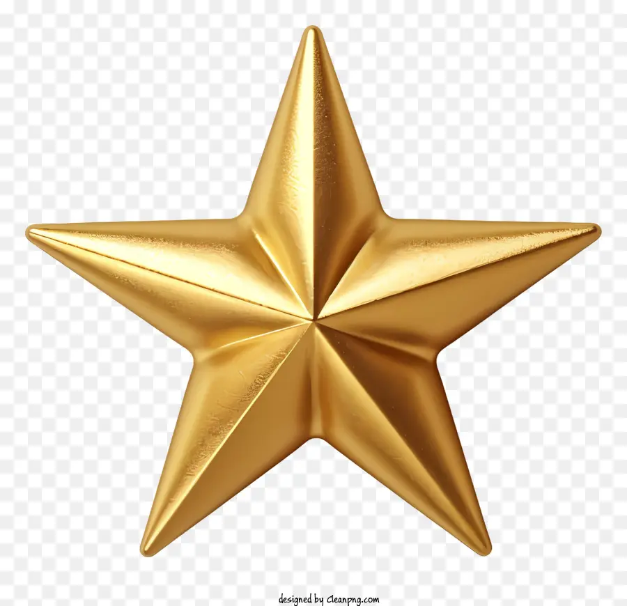 étoile D'or，Fond Sombre PNG