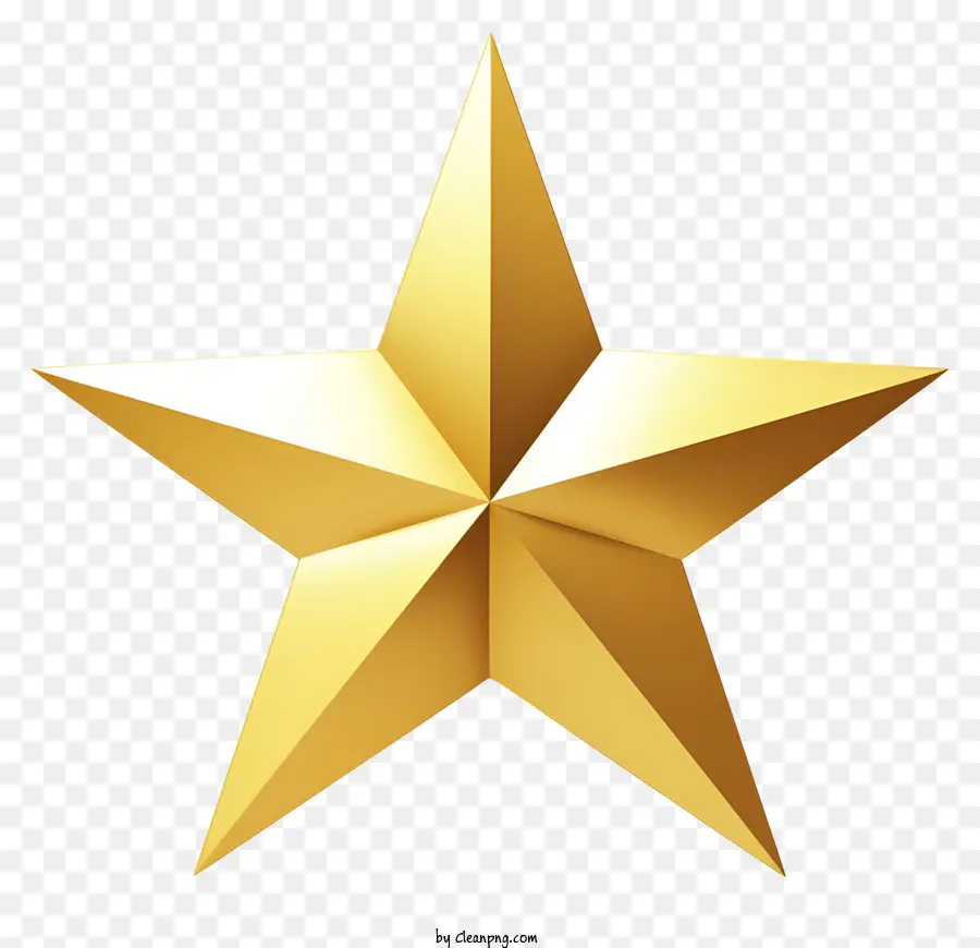 Logo Gold Star，L'étoile Fivepointed PNG