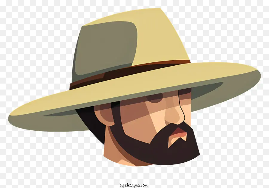 Homme，Chapeau à Larges Bords PNG