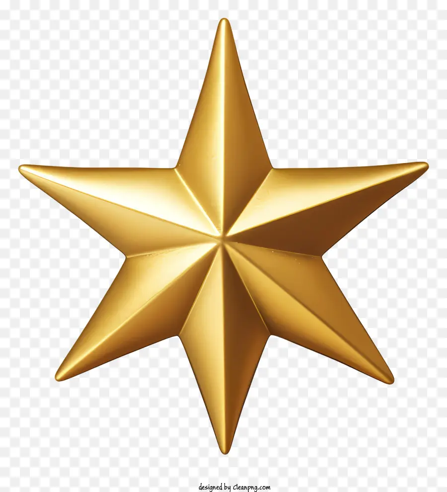 étoile D'or，étoile à Cinq Branches PNG