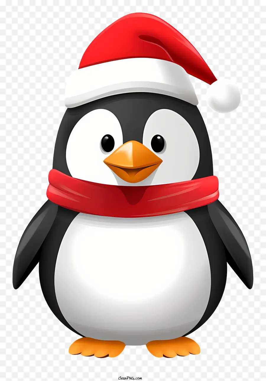 Pingouin De Dessin Animé，Pingouin Avec Bonnet De Noel PNG