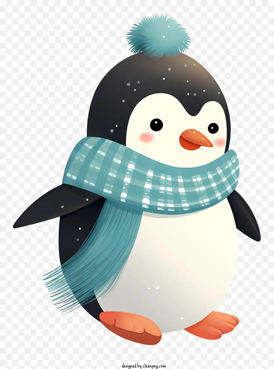 Pingouin，Foulard Bleu PNG