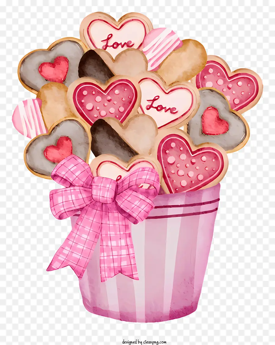 Biscuits En Forme De Coeur，Amour PNG