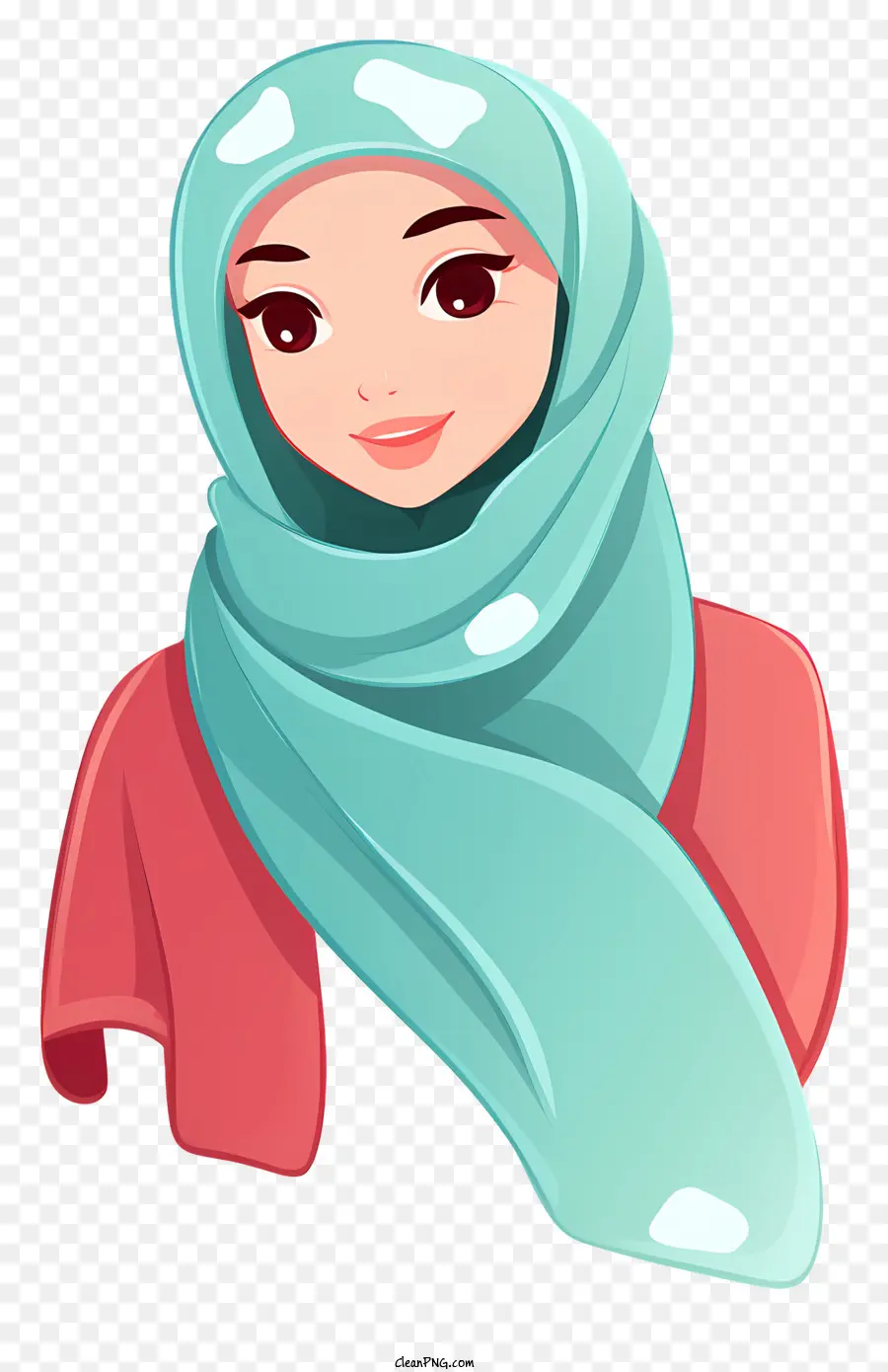Femme Portant Un Foulard Bleu，Femme Portant Le Hijab Vert PNG