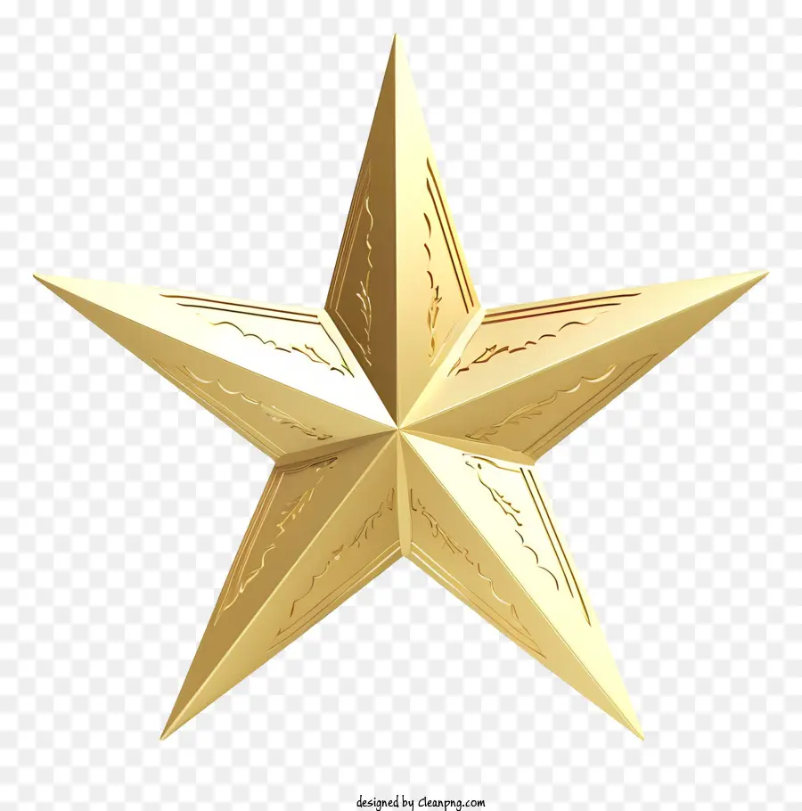 Étoile D'or，L'étoile Fivepointed PNG