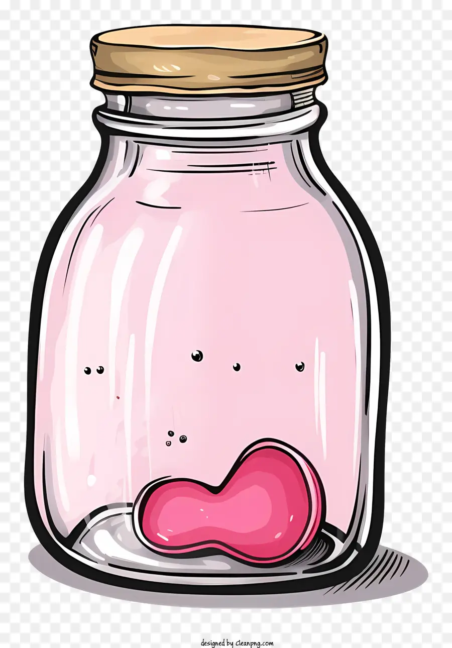 Bocal En Verre，Objet Rose PNG