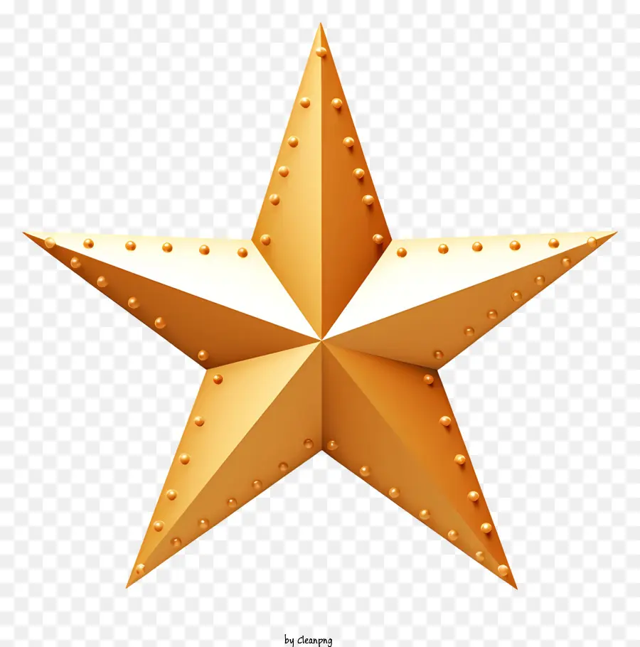 étoile D'or，Star à Huit Points PNG