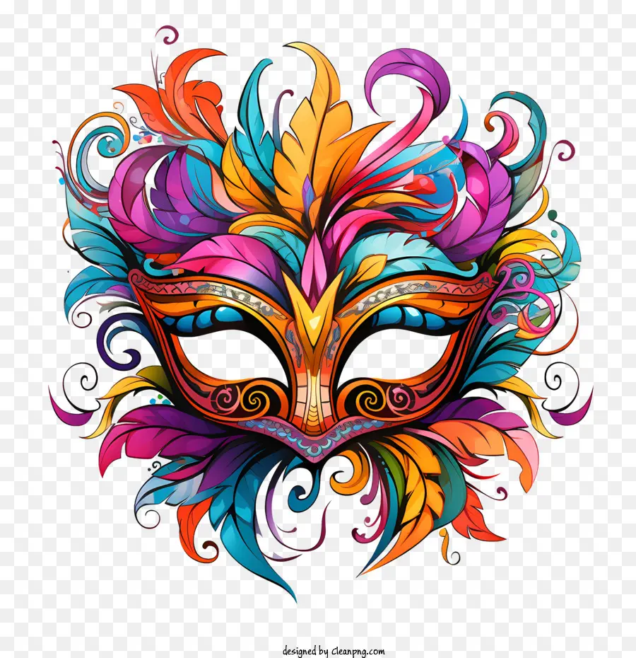 Masque Du Festival Du Carnaval，Coloré PNG
