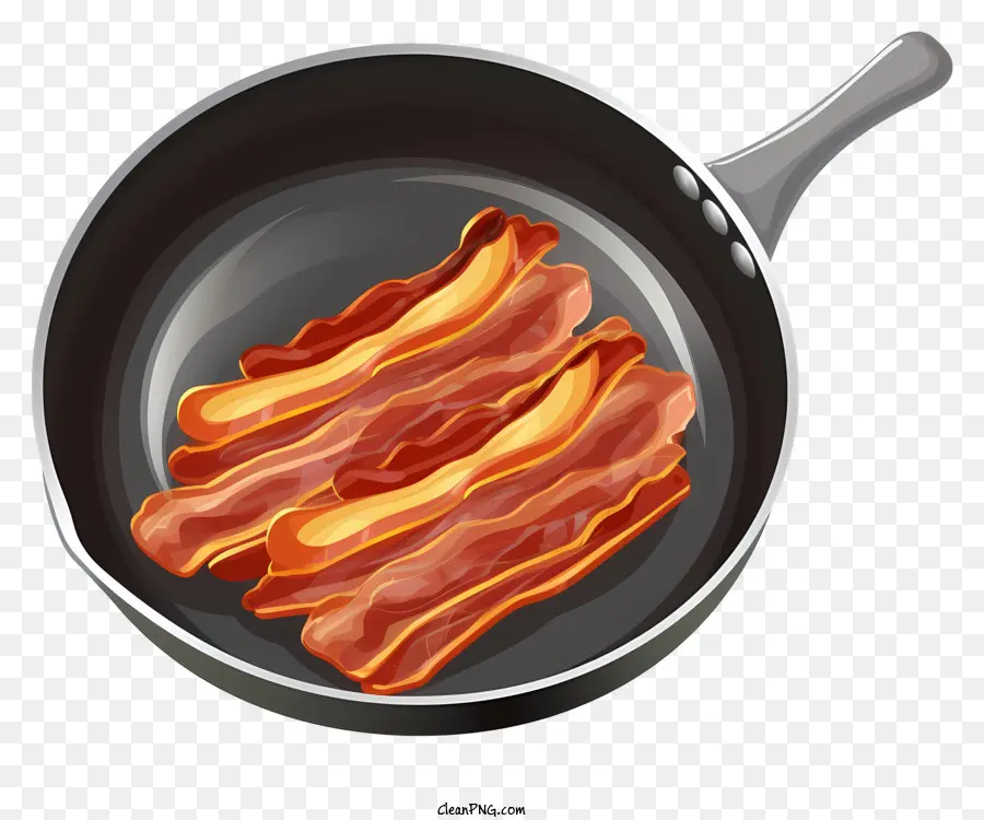 Poêle à Frire，Bacon PNG