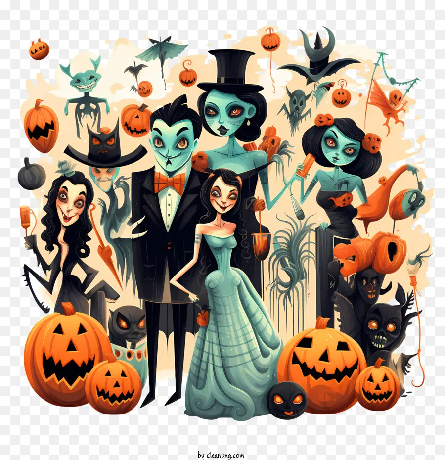 Fête D'halloween，Personnages D'halloween PNG