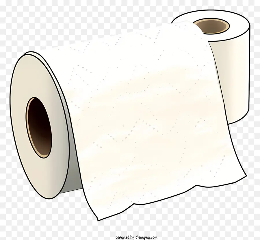 Blanc De Papier De Toilette，Rouleau De Papier De Toilette PNG