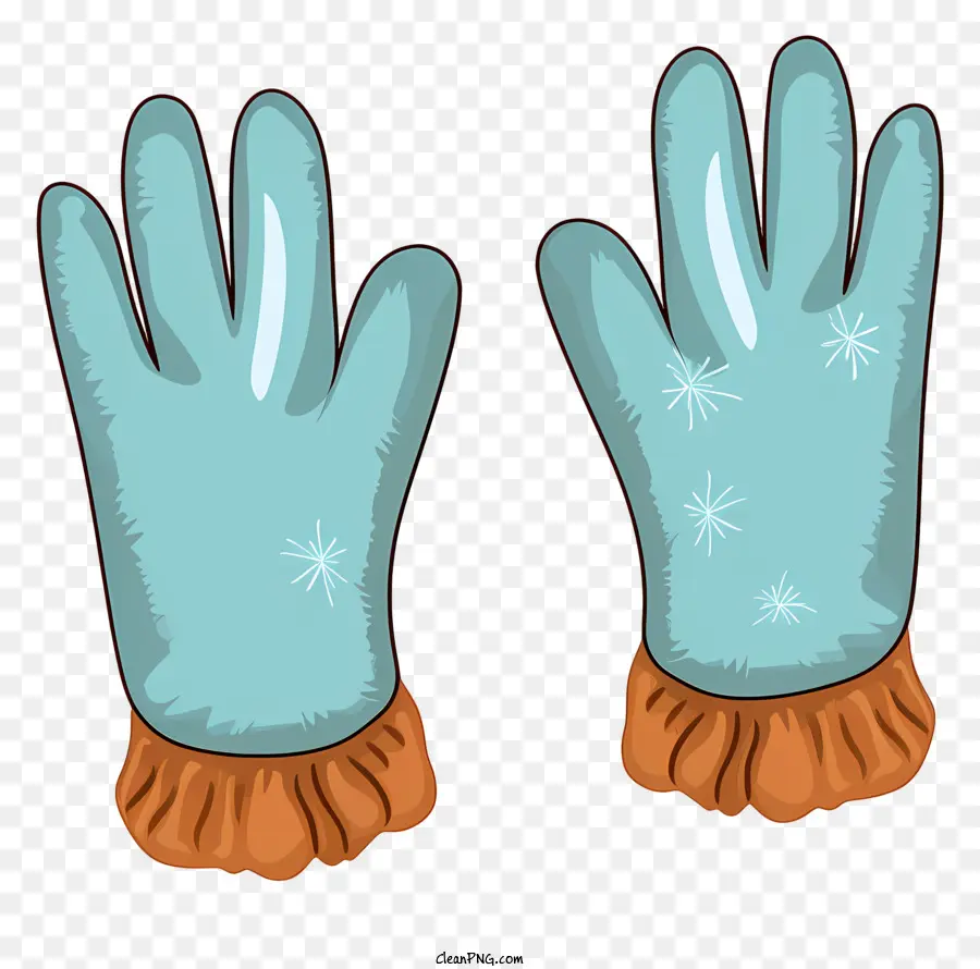 Gants En Caoutchouc Bleu，Gants Bleus PNG