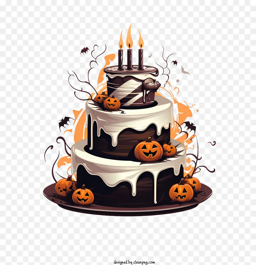 Gâteau D'halloween，Gâteau PNG