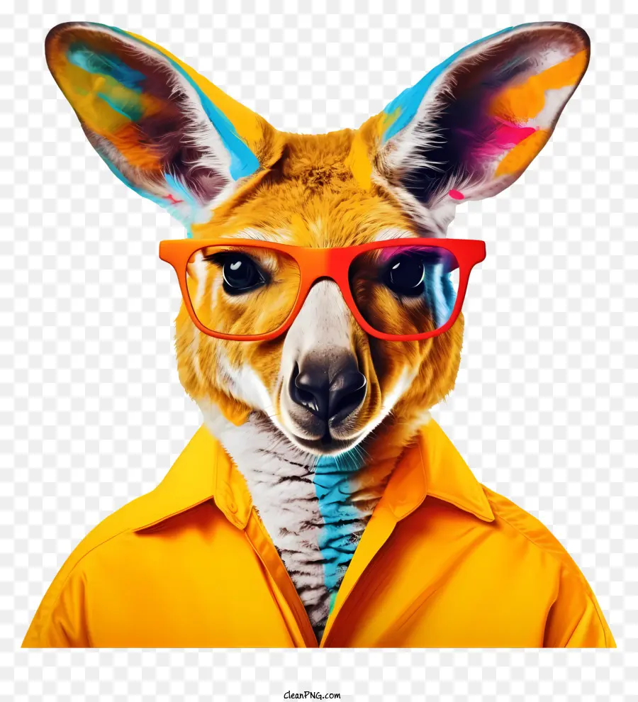 Kangourou，Kangourou Avec Des Lunettes PNG