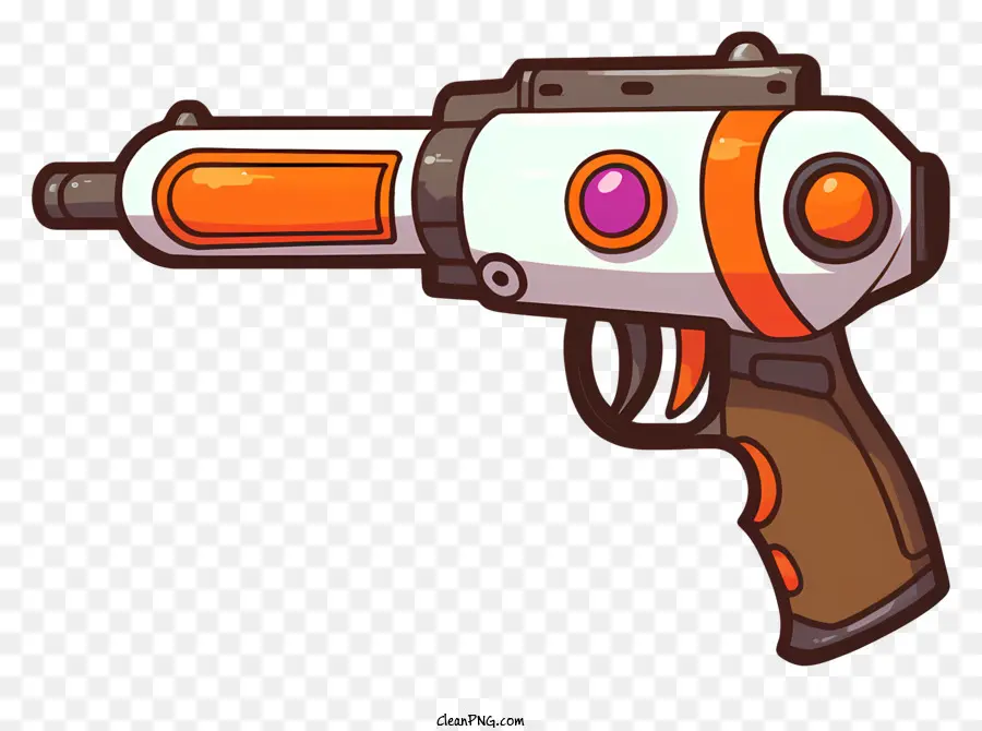 Pistolet à Orange，Pistolet Pour La Pointe Violette PNG