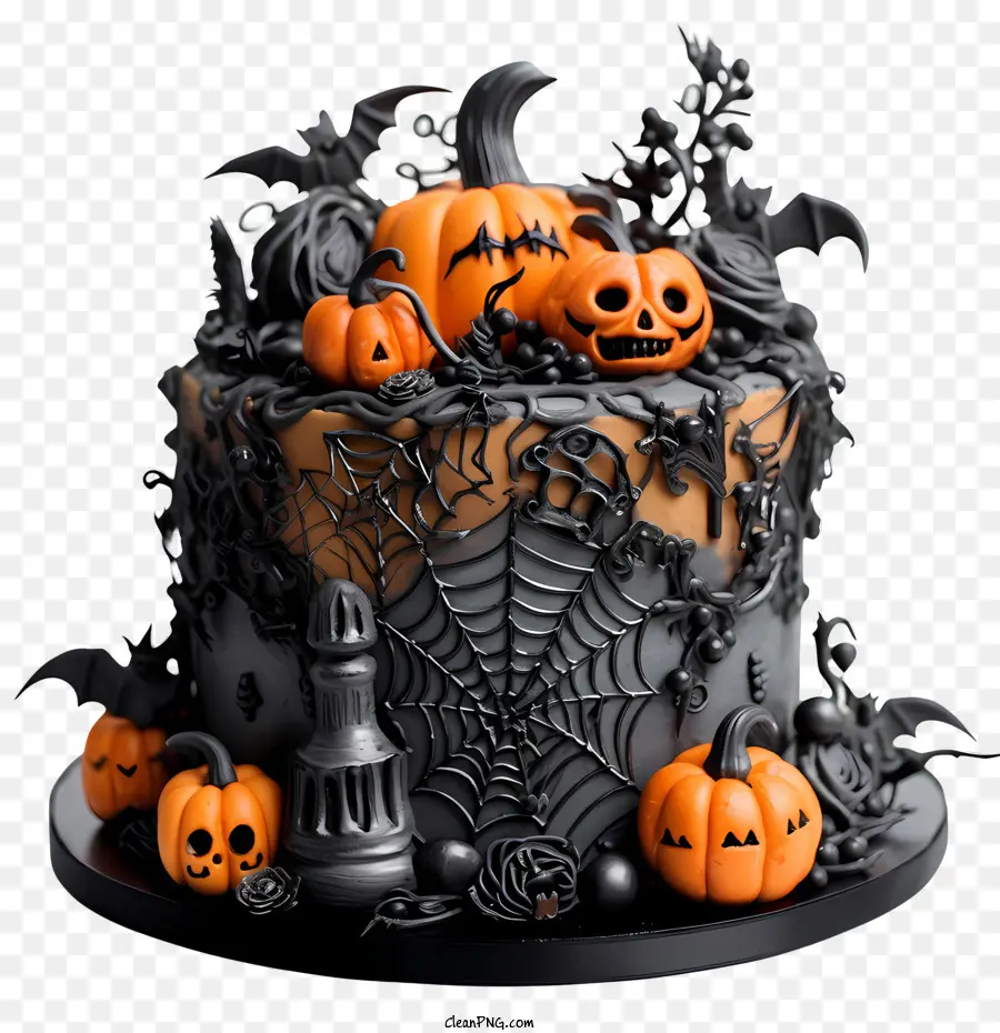 Gâteau D'halloween，Citrouilles PNG