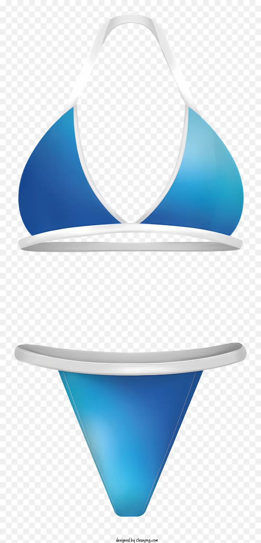 Bikini Bleu Et Blanc，Bikini Triangle PNG