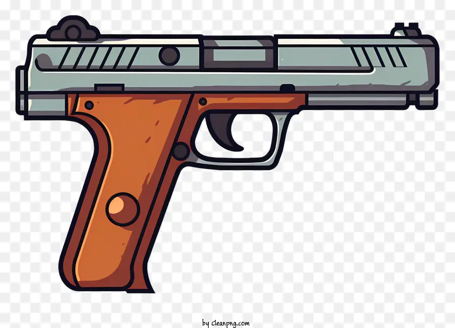 Pistolet Dessiné à La Main，Pistolet Futuriste PNG