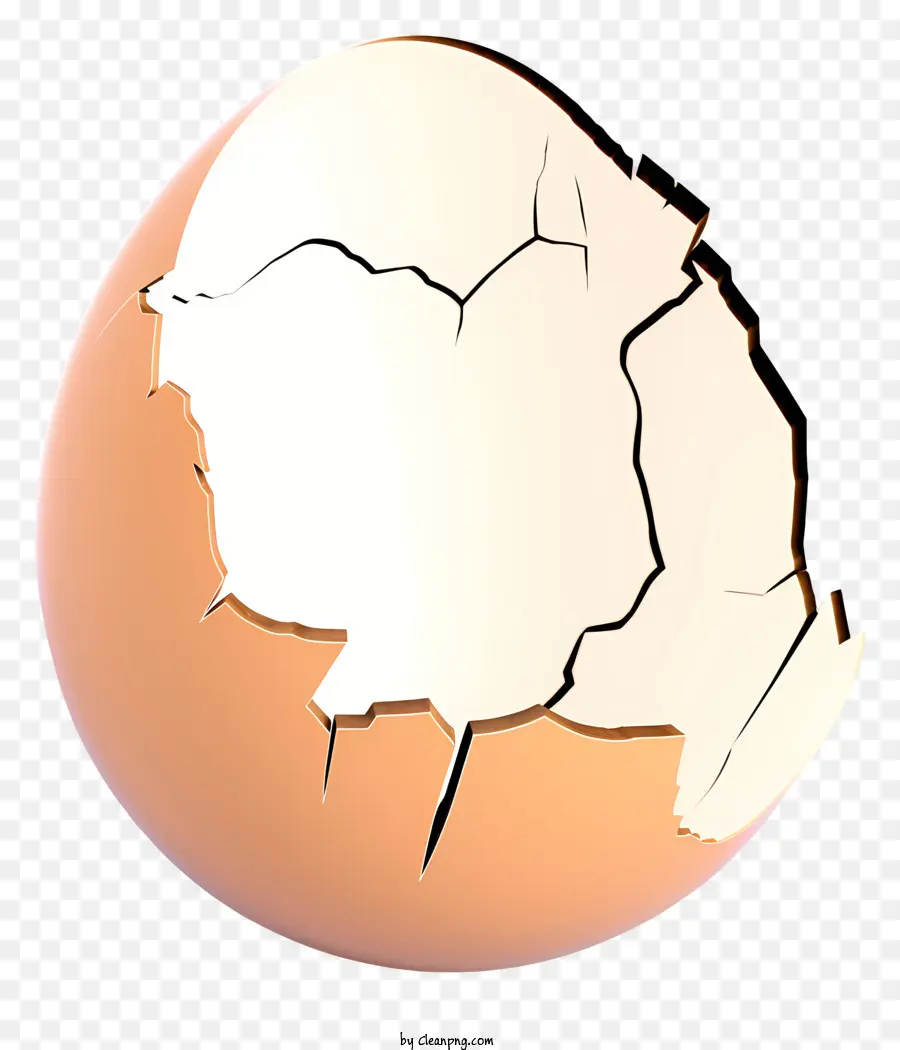 Oeuf Cassé，Oeuf Fêlé PNG