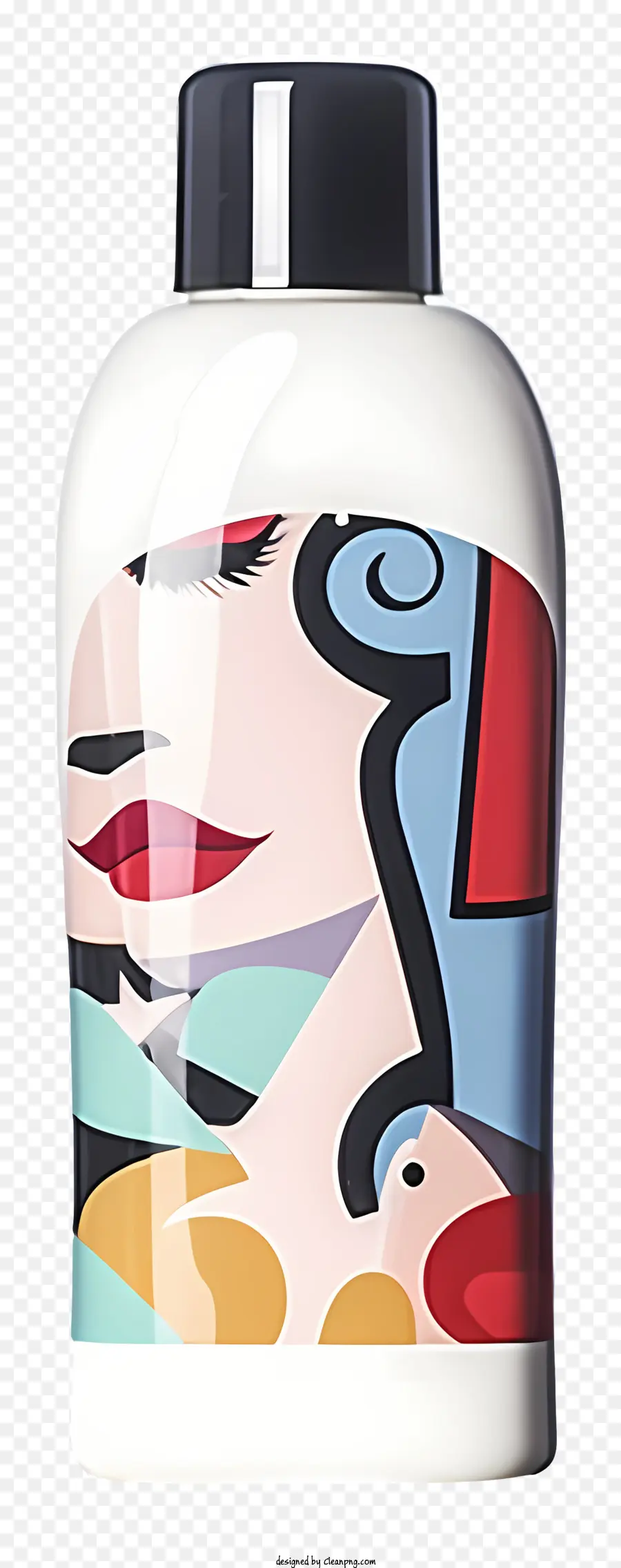 Visage De Femme，Bouteille Artistique PNG