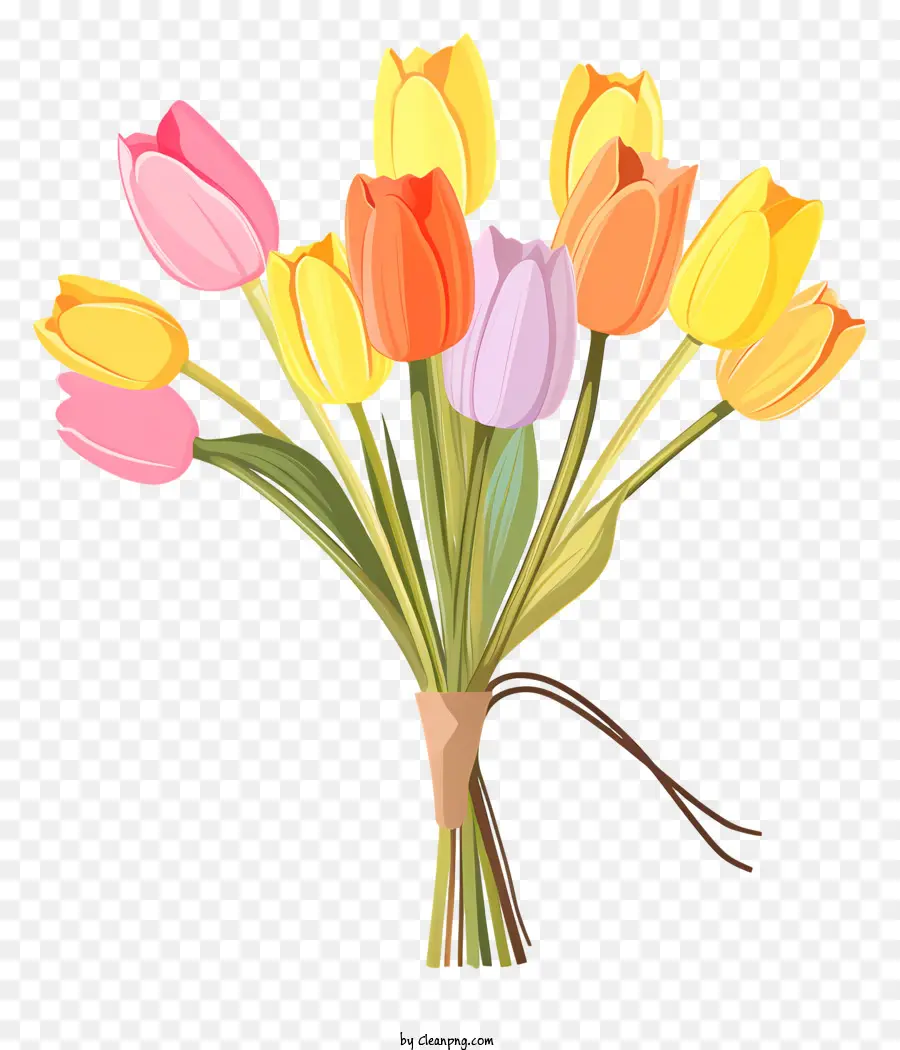 Tulipes，Tulipes Jaunes PNG