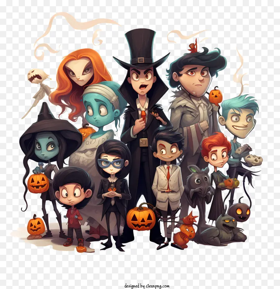 Fête D'halloween，Personnages D'halloween PNG