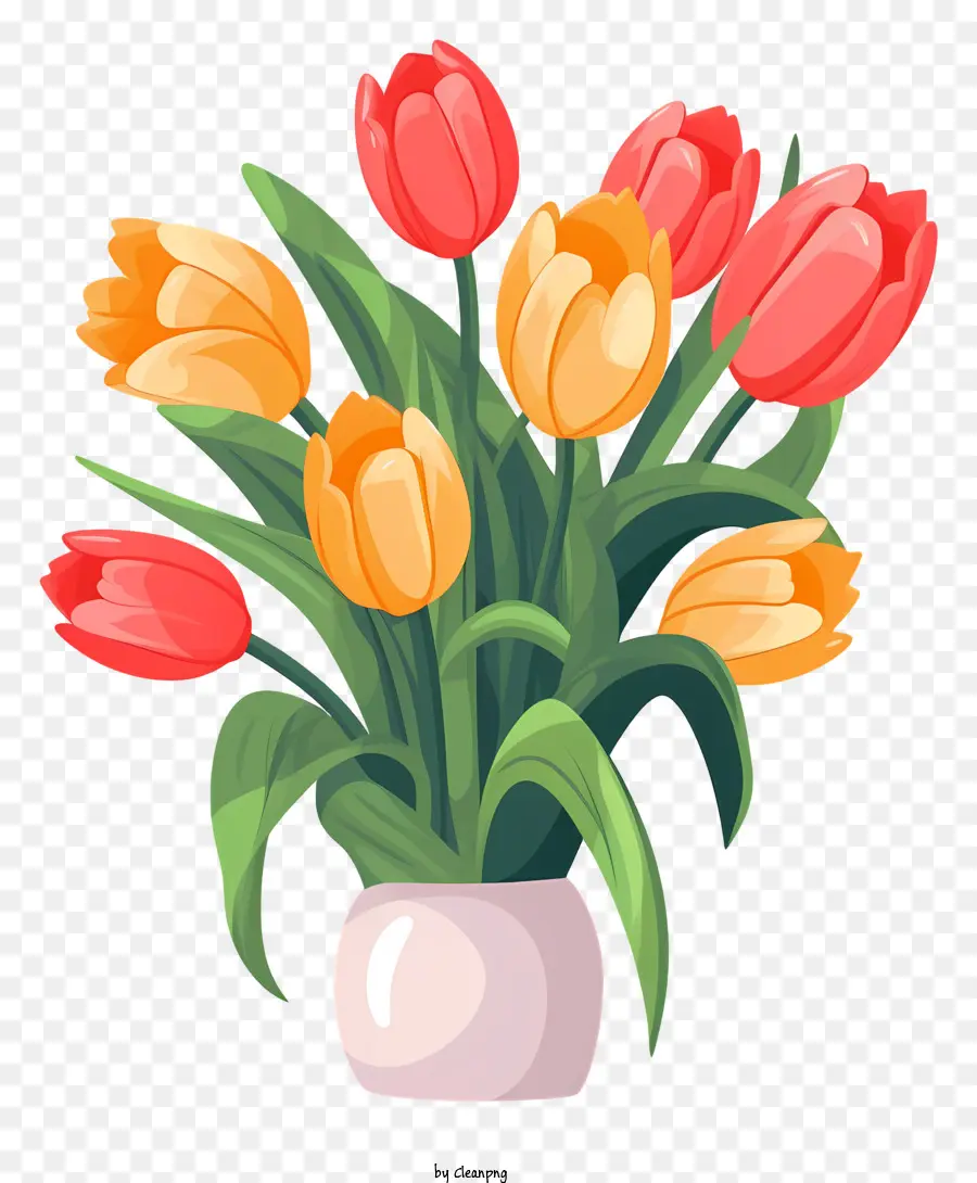 Vase，Les Tulipes PNG