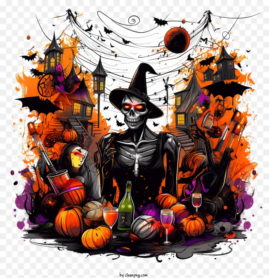 Fête D'halloween， PNG