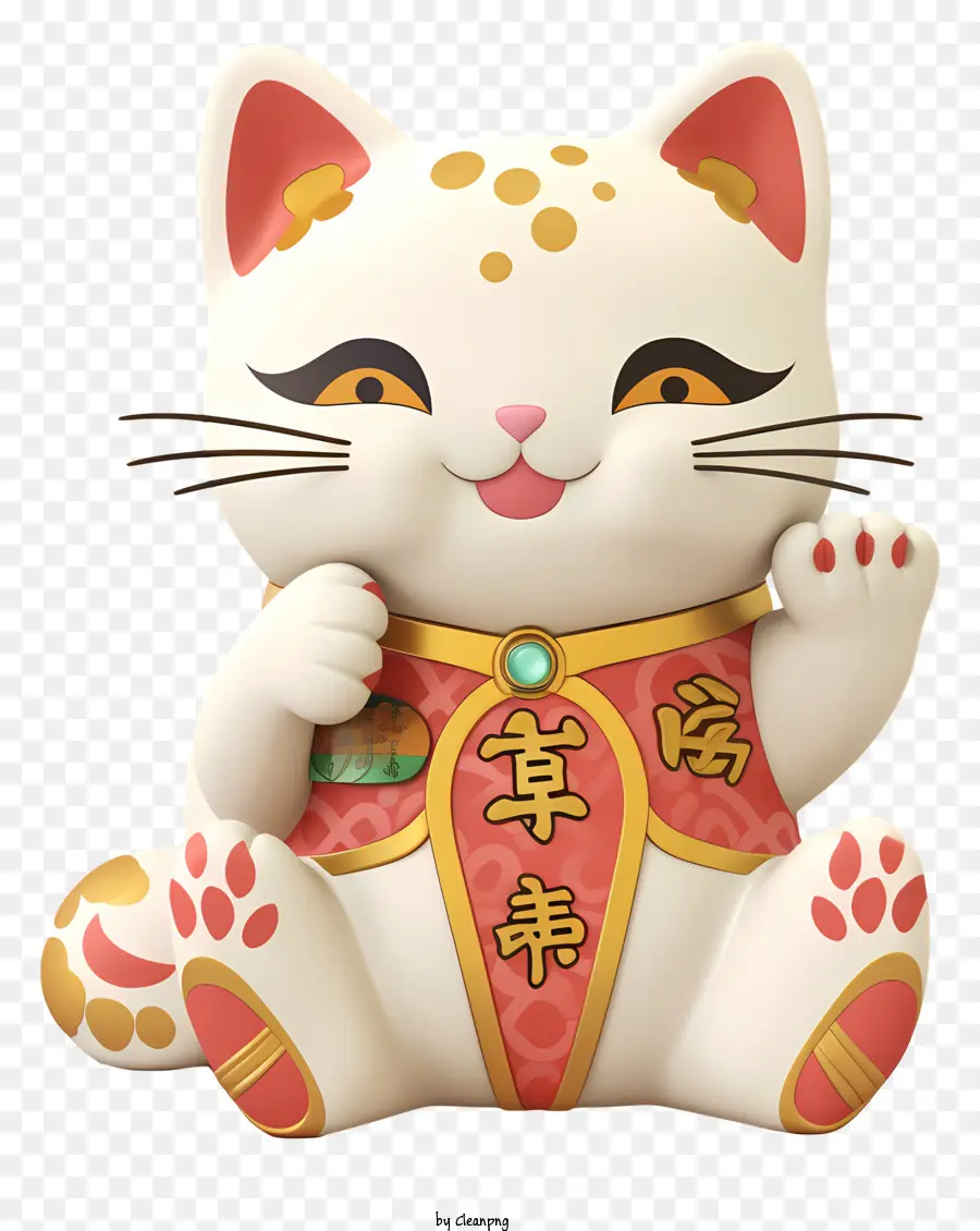 Chat Blanc，Maneki Neko PNG