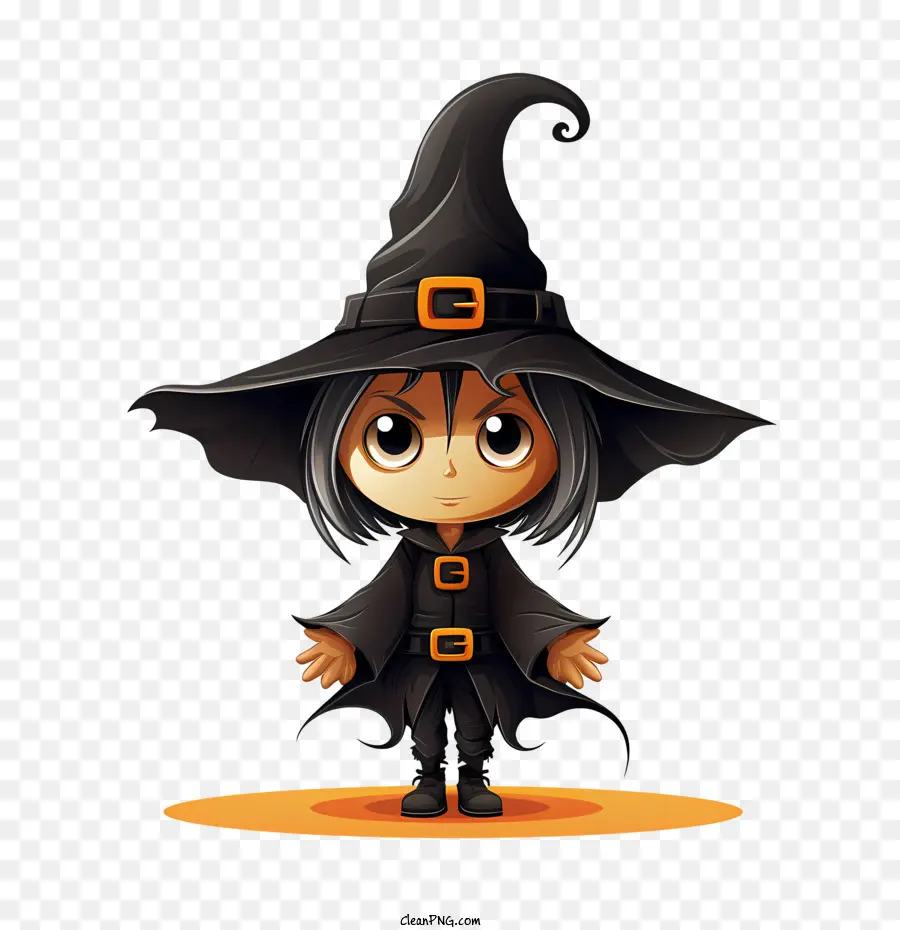 Sorcier D'halloween，Sorcière Mignonne PNG