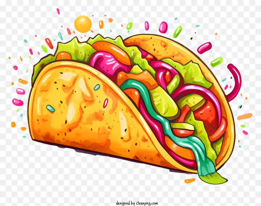 Tacos De Dessin Animé，Tacos PNG