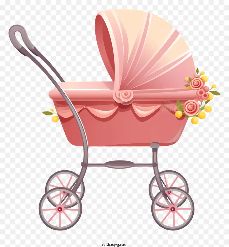 Landau Rose，Poussette Bébé PNG