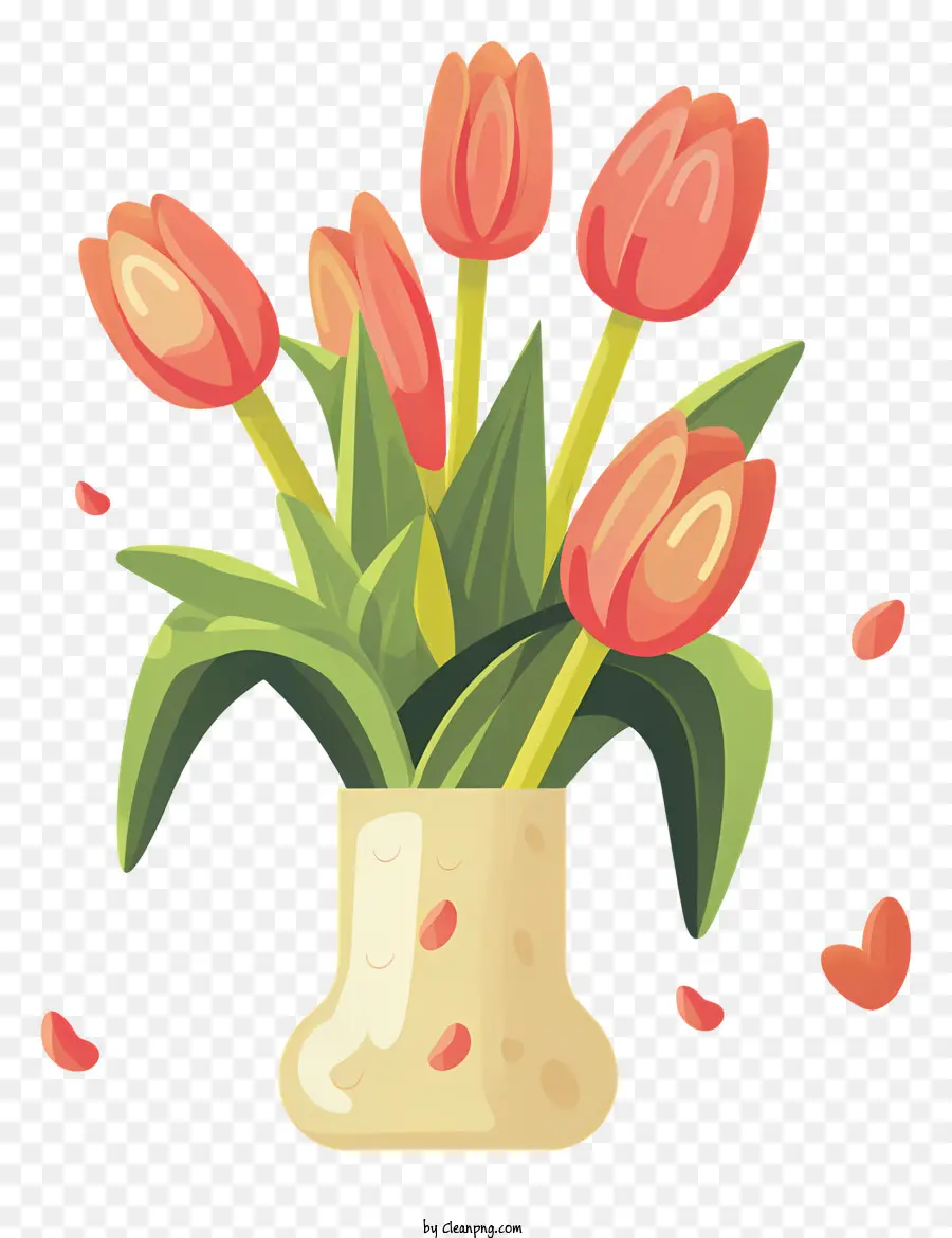 Vase，Tulipes PNG