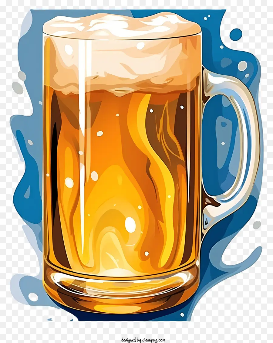 La Bière，Mug En Verre PNG