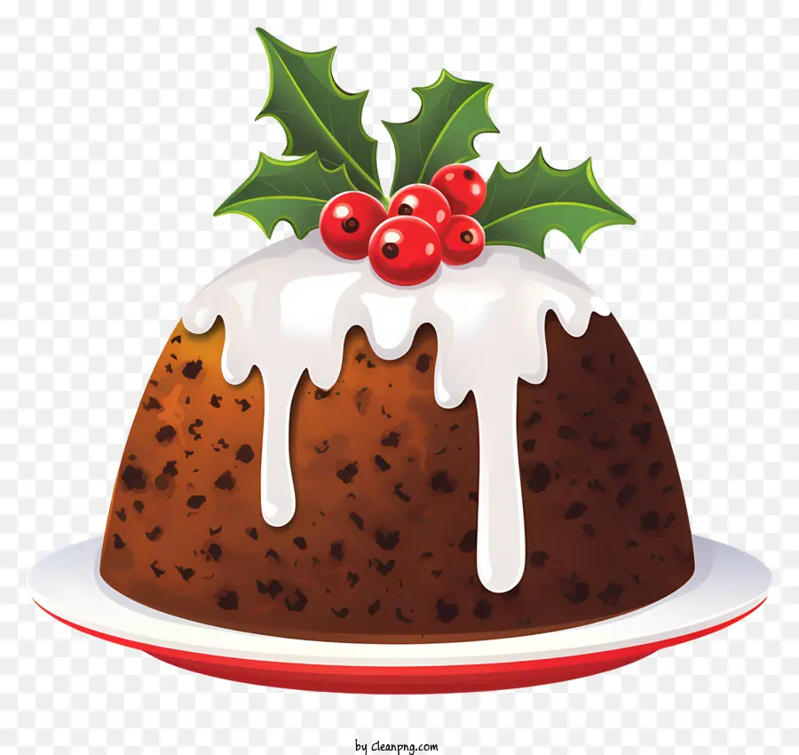 Le Christmas Pudding，Plaque Blanche PNG