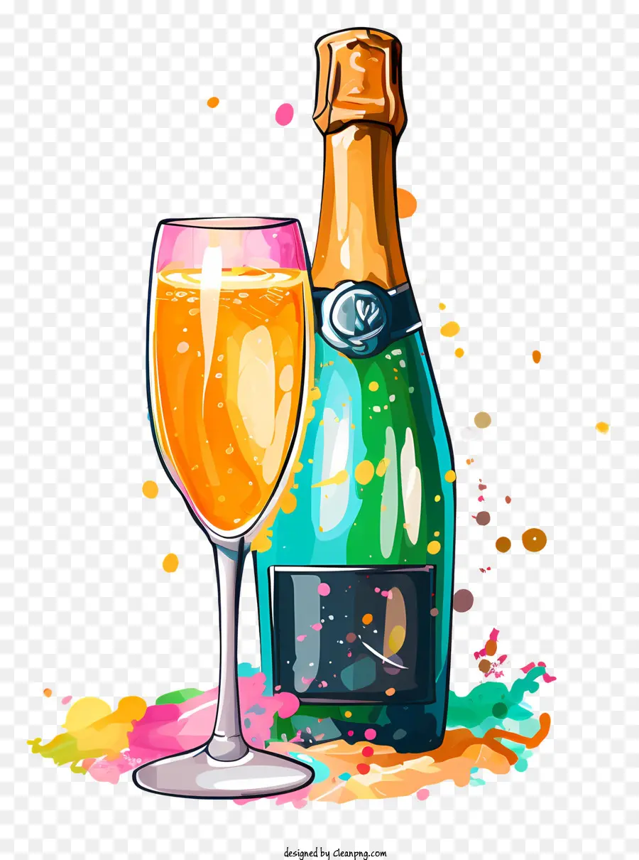 Champagne，Bouteille De Champagne PNG