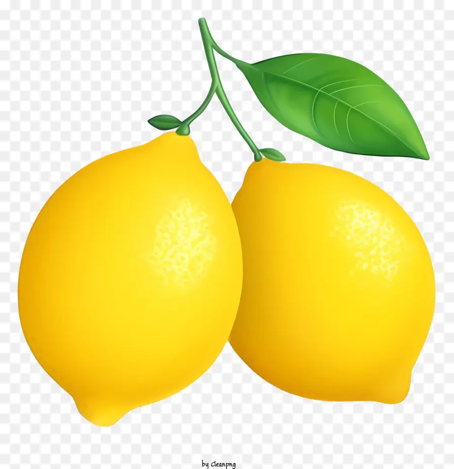 Citrons，Arrière Plan Noir PNG