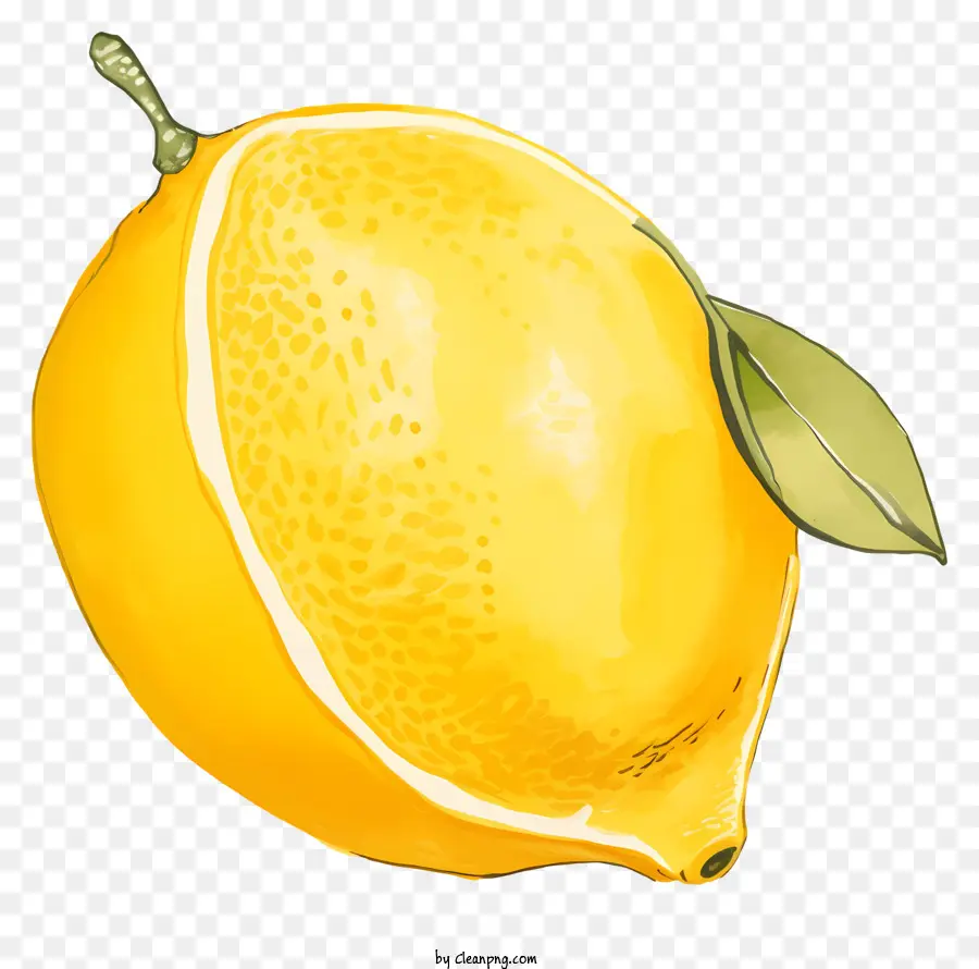 Citron，Arrière Plan Noir PNG