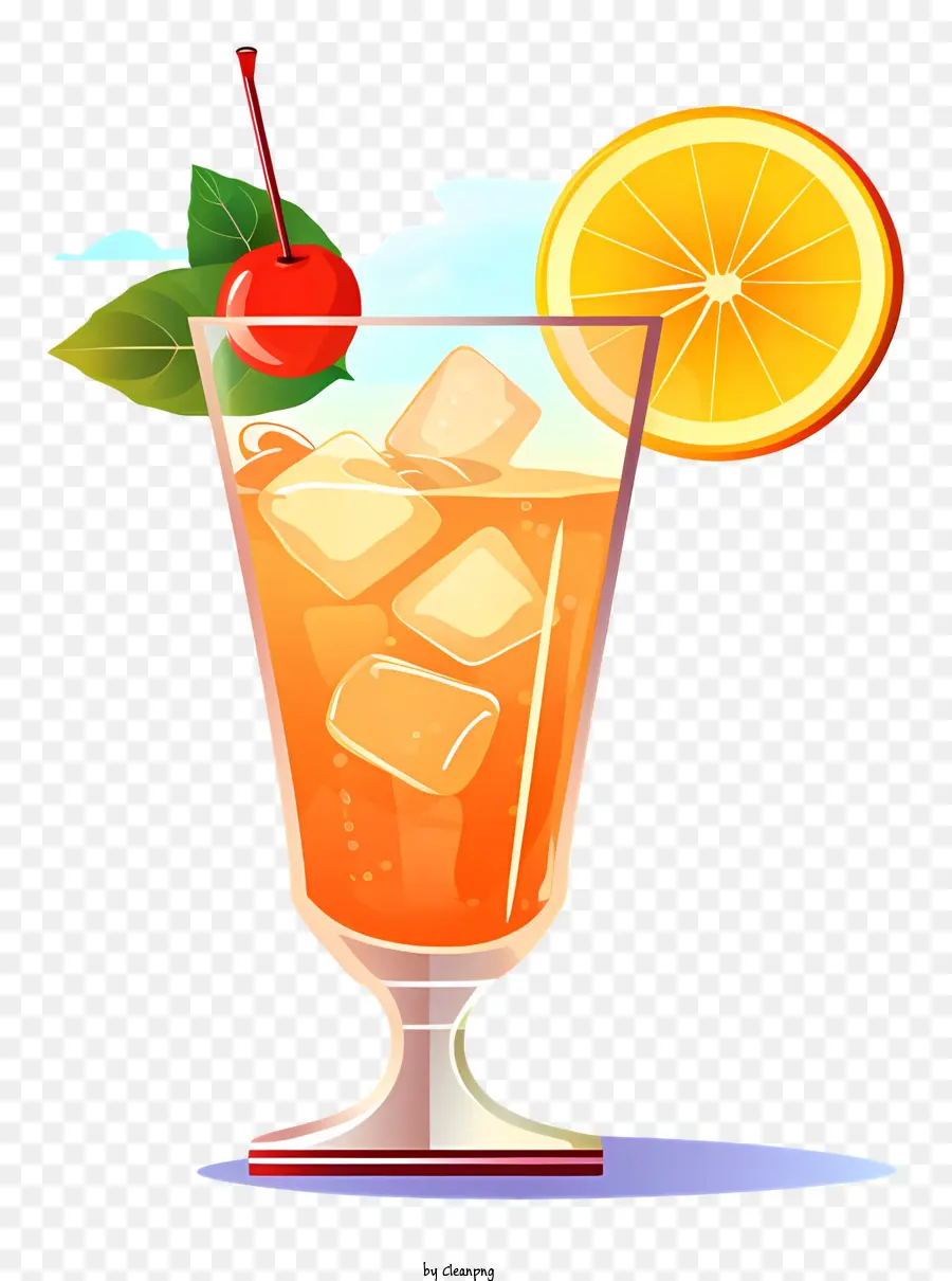 Verre à Cocktail，Cocktail Avec Glace PNG