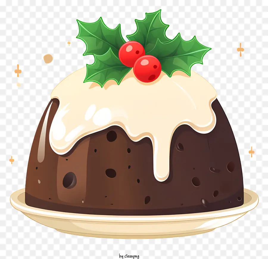 Pudding De Noël Au Chocolat，Pudding De Noël PNG