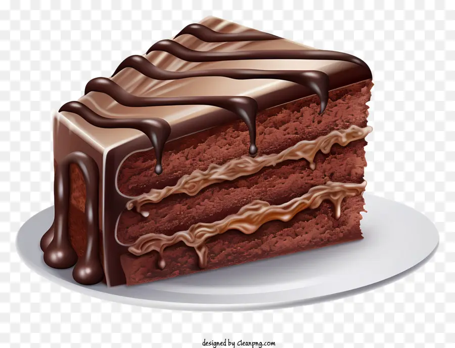 Gâteau Au Chocolat，Ganache Au Chocolat PNG