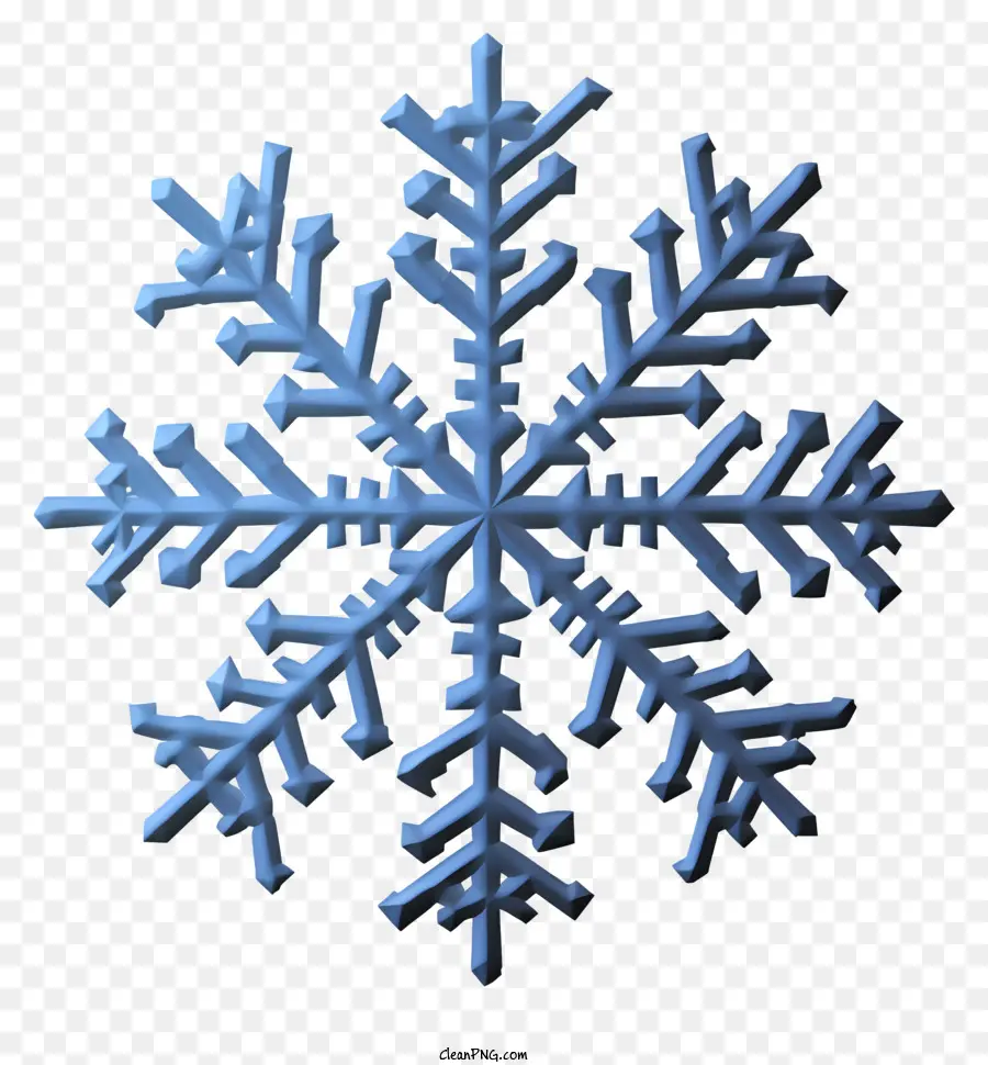 Flocon De Neige，Flocon De Neige Bleu PNG