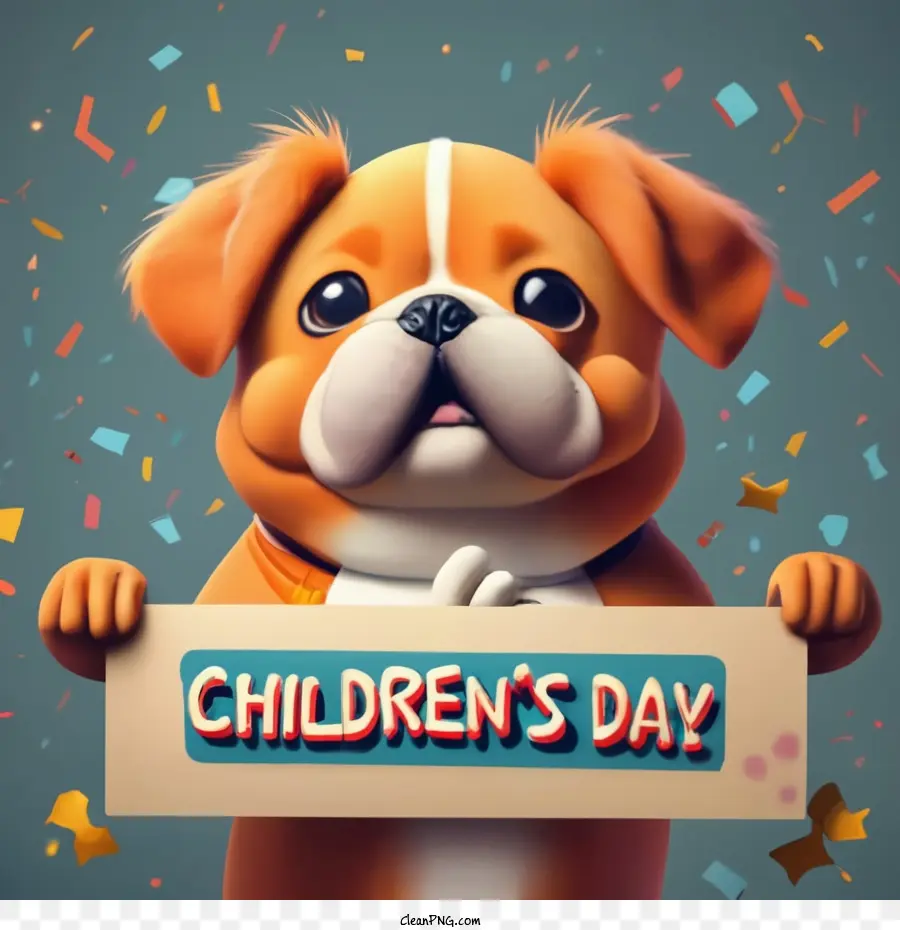 Bonne Fête Des Enfants，Chien Mignon PNG